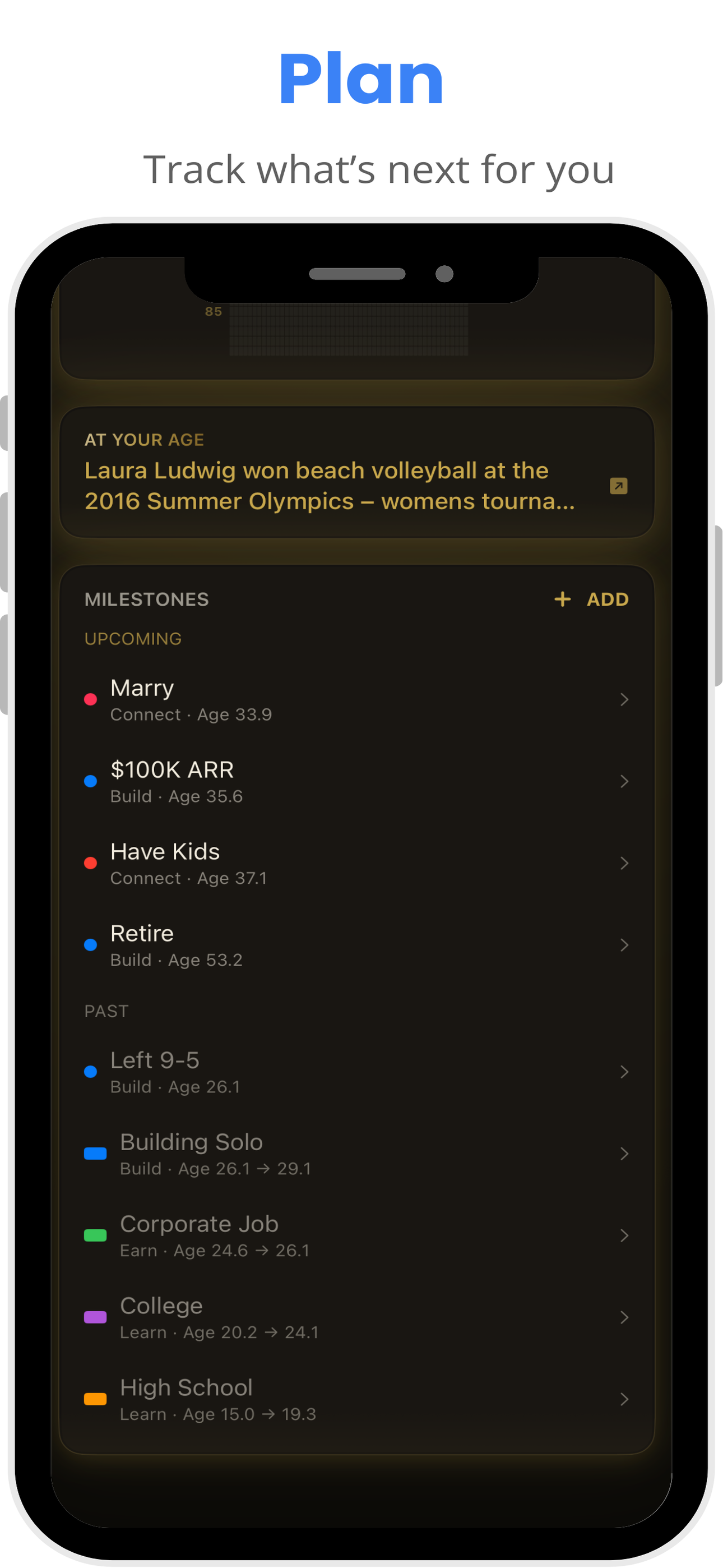 Vitality Weeks - Screenshot 3 showing product features and functionality