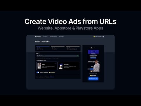 startuptile MagicAds.ai-Create video ads from URLs