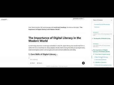 Chatgpt Table of Contents extension gallery image