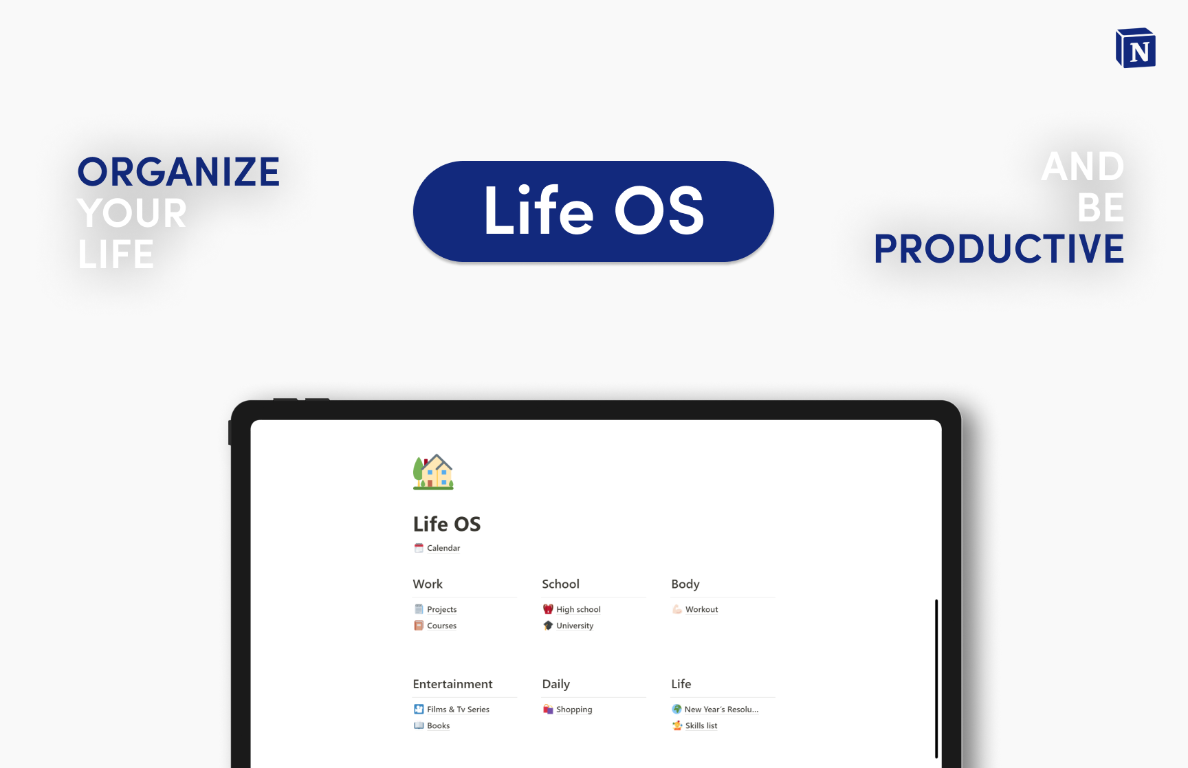 Life OS (Notion Dashboard)