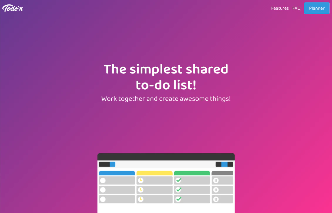 Todo R The Simplest Shared To Do List Product Hunt