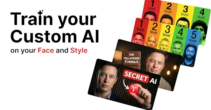 Train Custom AI on Face & Style产品图