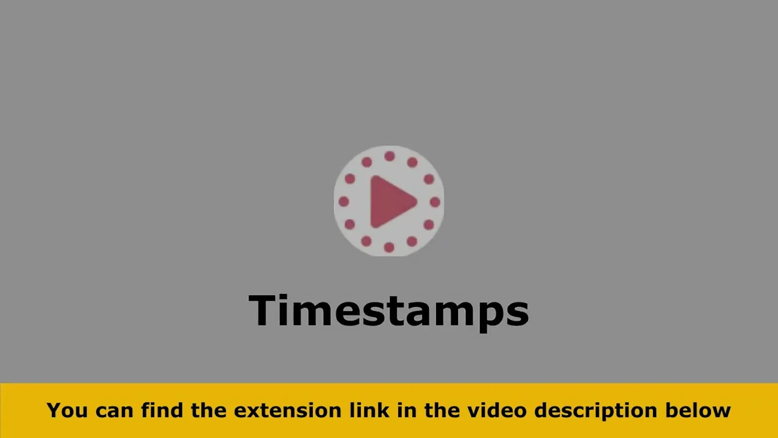 YouTube Timestamps screenshot 1 (video preview)