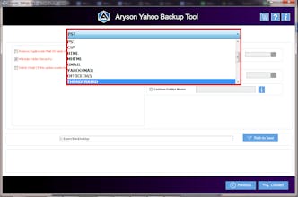 Aryson Yahoo Backup Tool gallery image