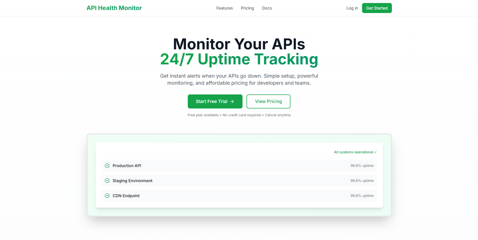 CheckAPI - Screenshot 2 showing product features and functionality