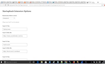 Startuphack New Tab Page Extension for Chrome gallery image