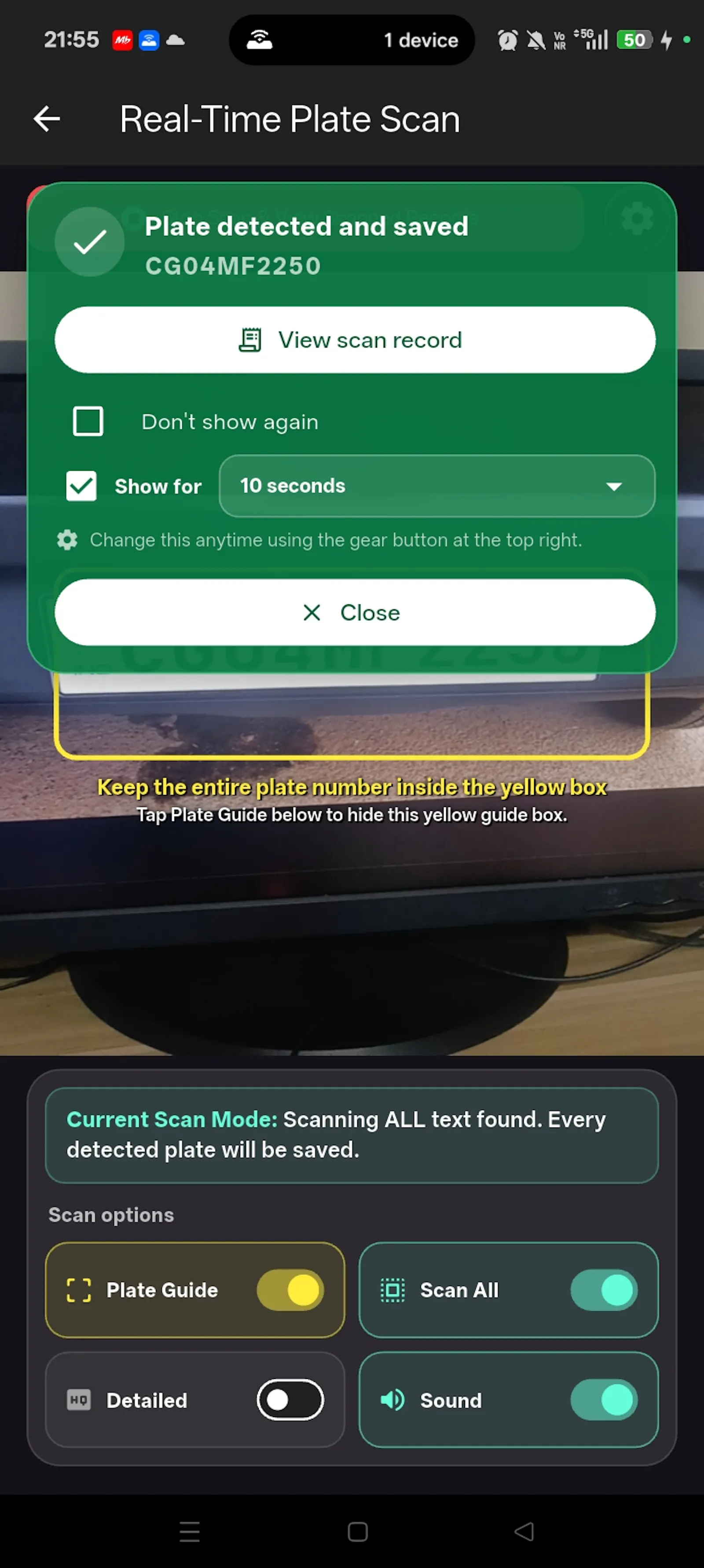 Vehicle Plate Scanner screenshot 5