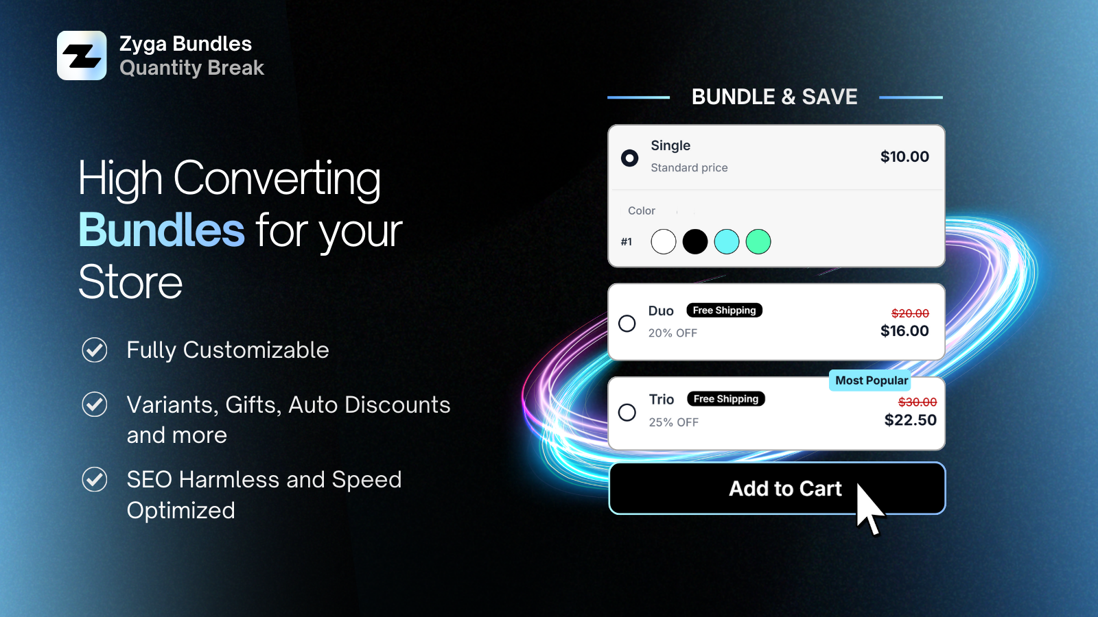 Zyga Bundles - Main product screenshot demonstrating key features and user interface