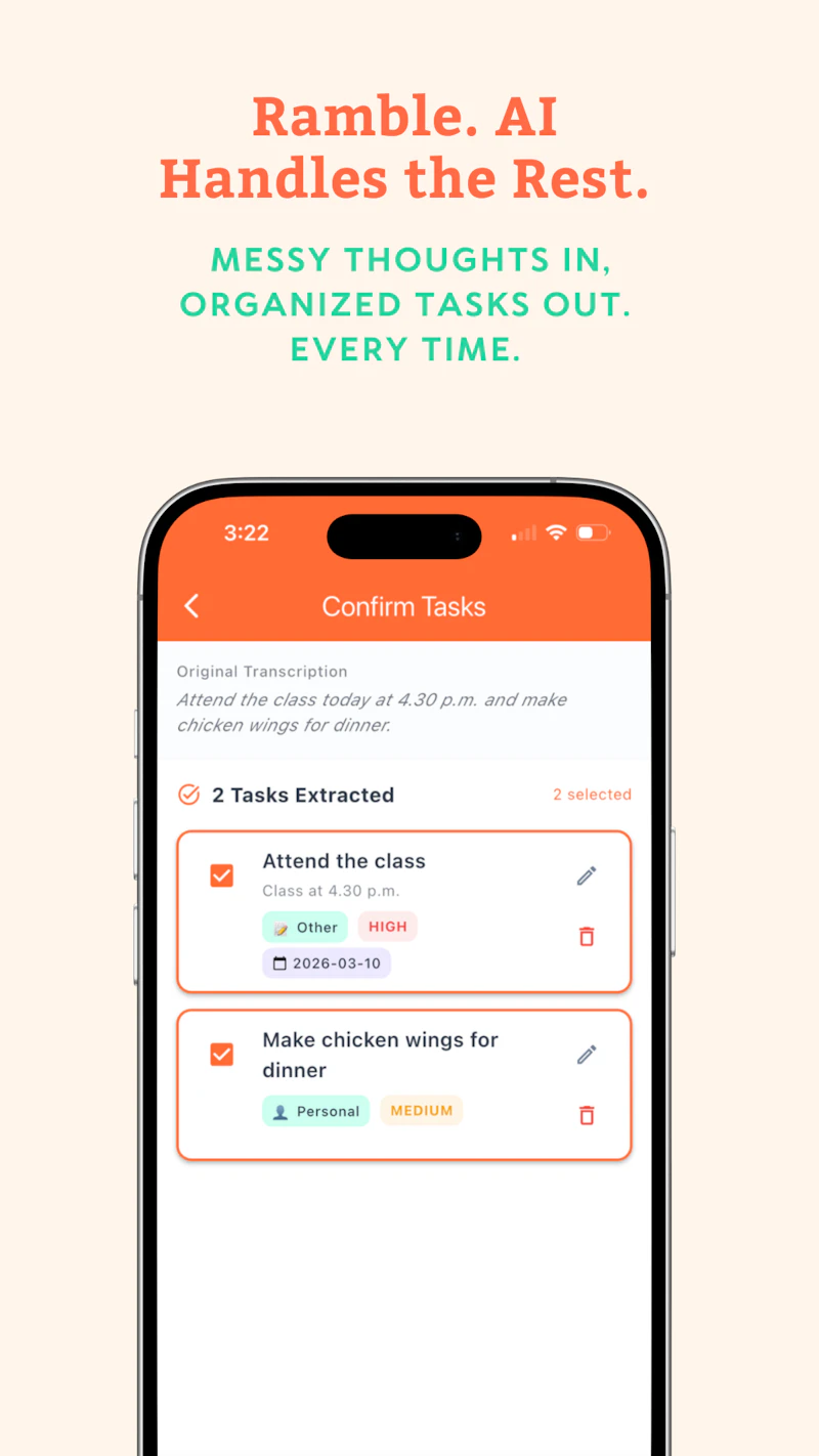 Blurts-Voice to Any Task App screenshot 4
