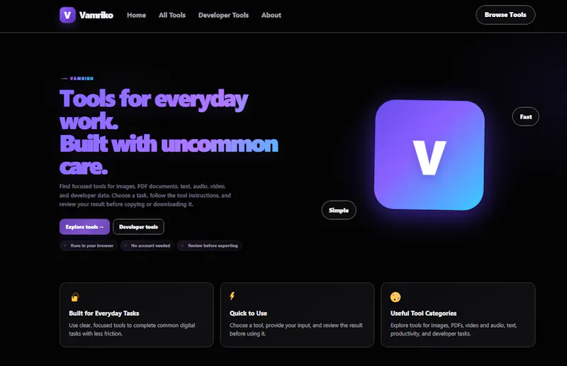 Vamriko screenshot 1