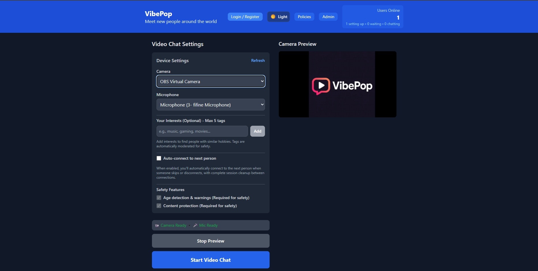 Vibepop - Yeni insanlarla tanış medya 2