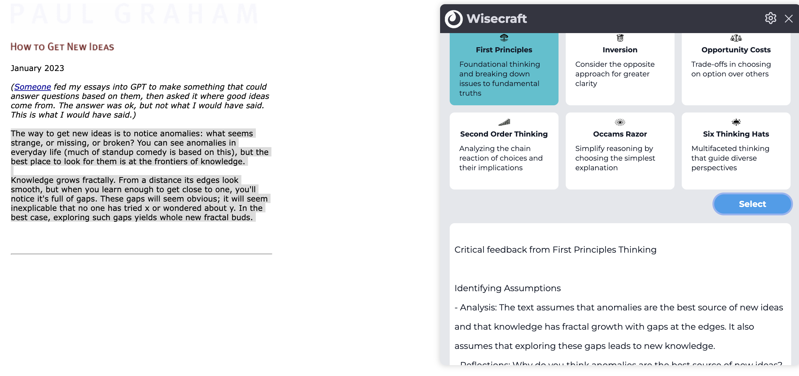 startuptile Wisecraft-Expand your mind with applied mental models