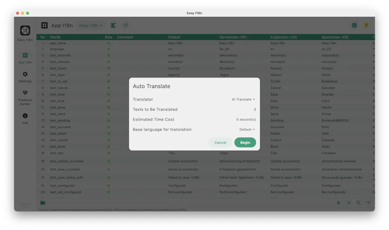 Easy I18n screenshot 4