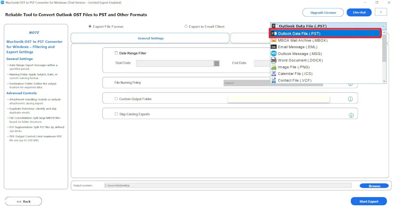 MacSonik OST to PST Converter screenshot 4