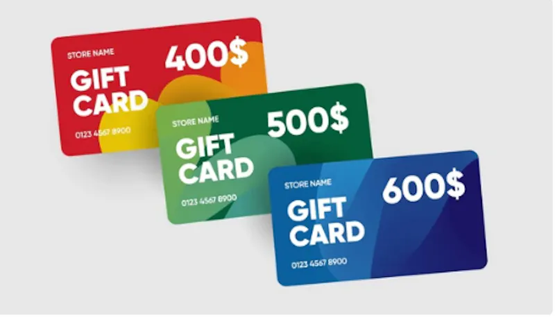 Gift card offer screenshot 2