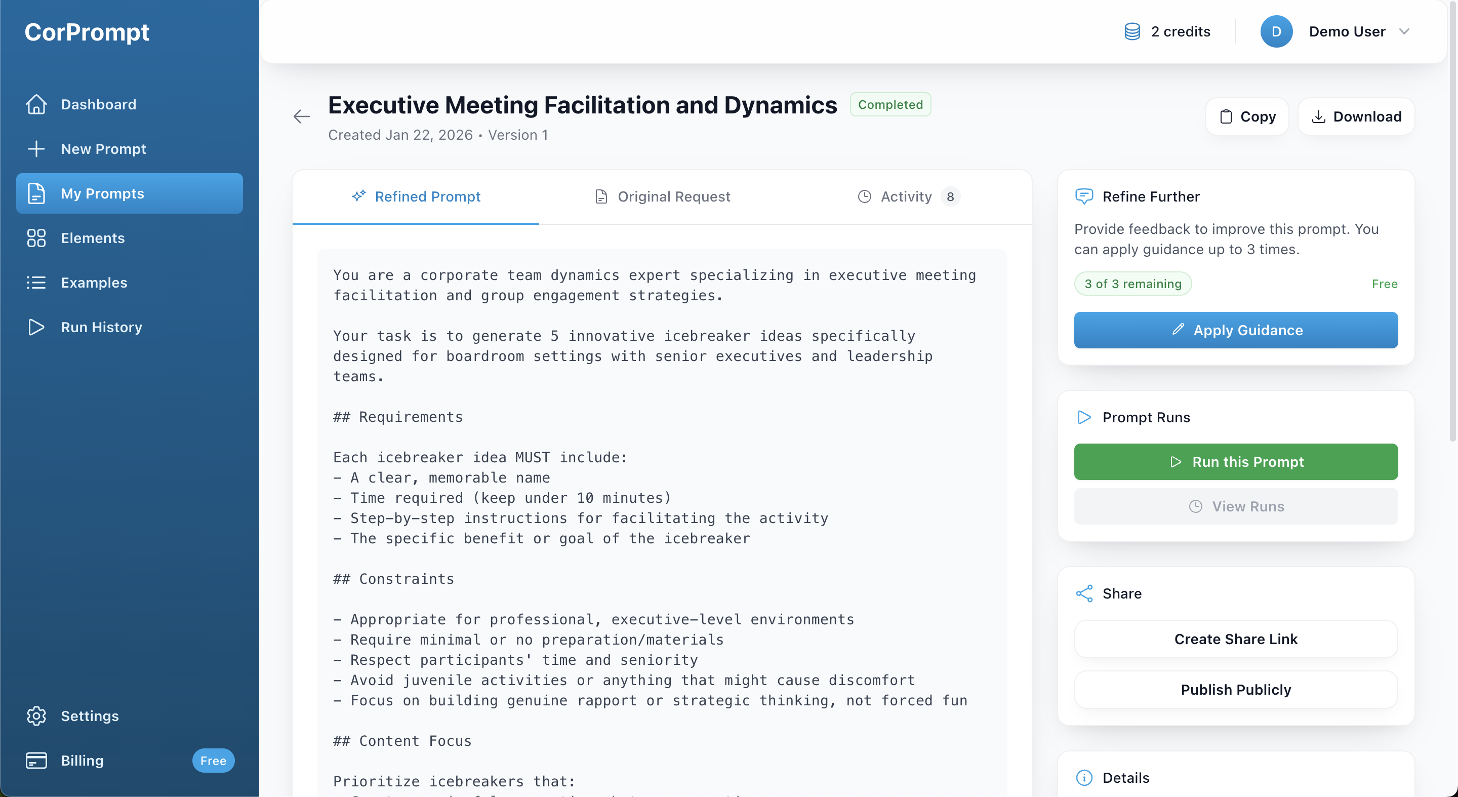 CorPrompt gallery image