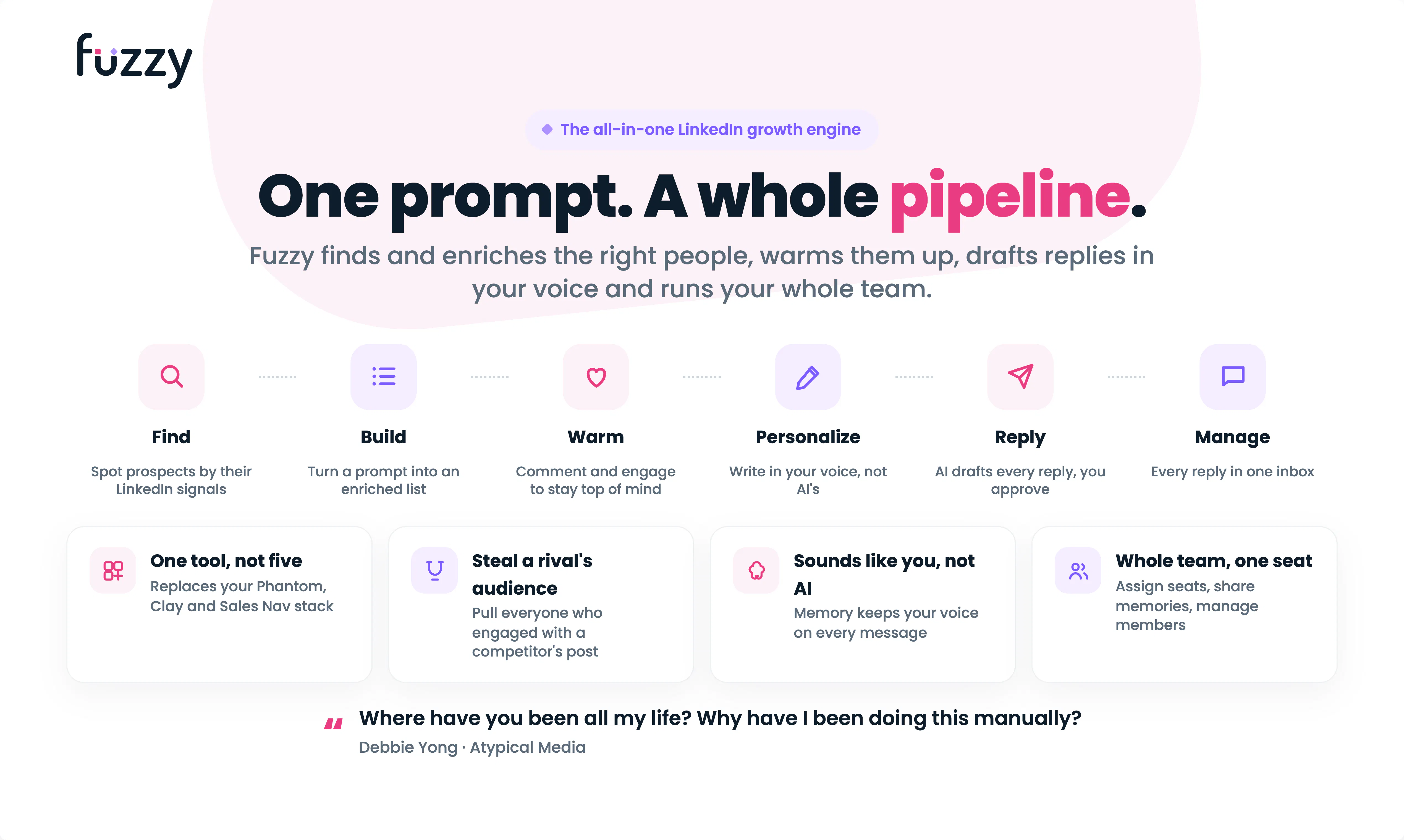 startuptile Fuzzy AI-We warm your prospects before reaching out