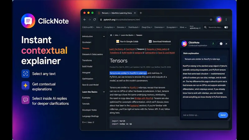 ClickNote screenshot 1 (video preview)