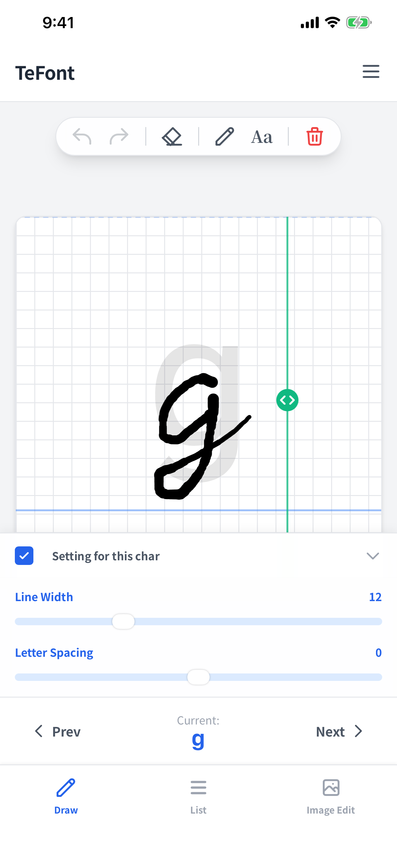 TeFont - Screenshot 2 showing product features and functionality