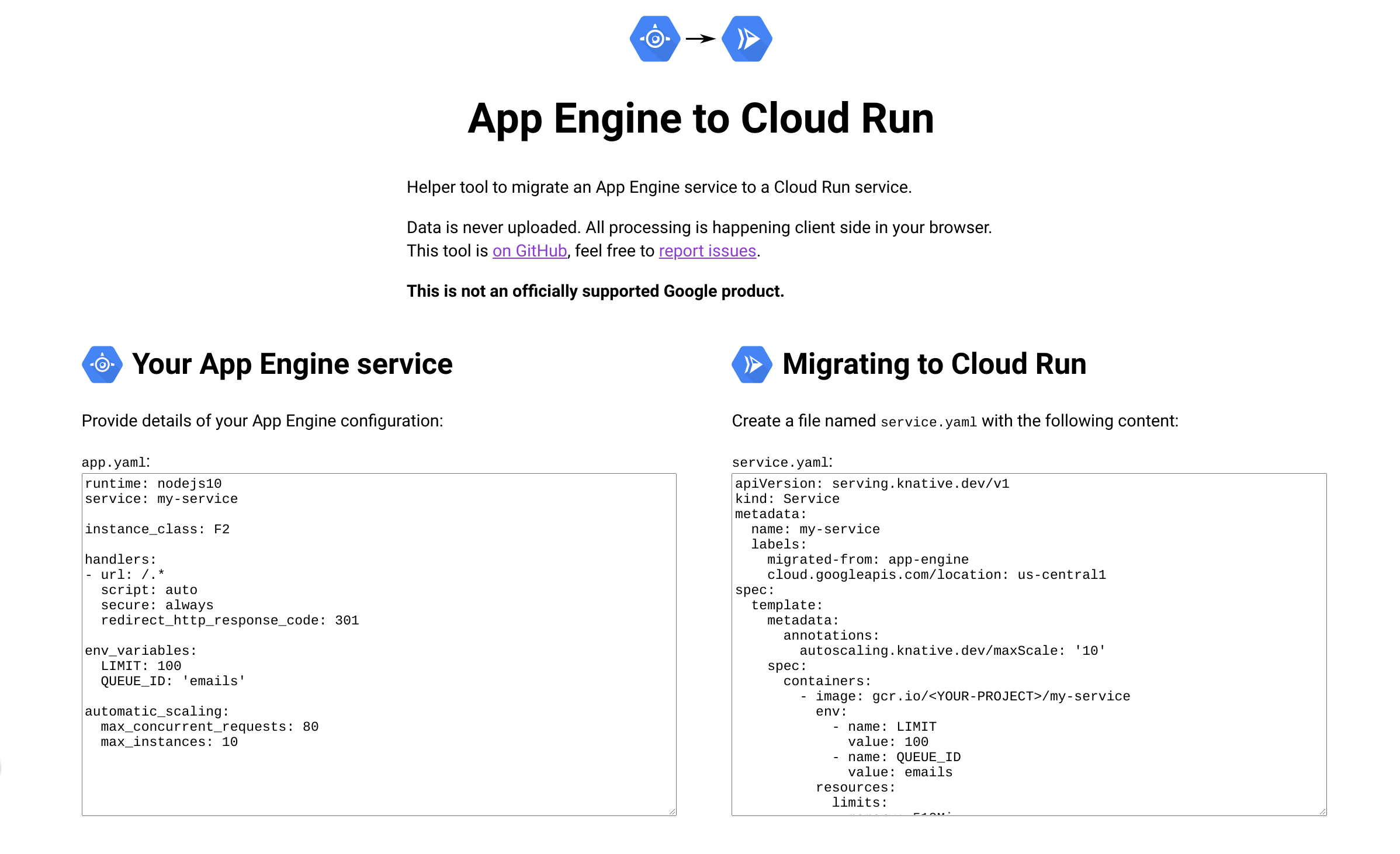 App Engine to Cloud Run gallery image
