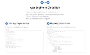 App Engine to Cloud Run gallery image