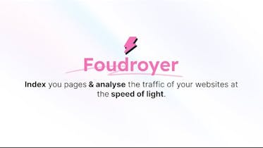 Foudroyer SEO Ally - キーワード追跡と Google、Bing、Yandex からの統合データ収集によりインデックス作成を加速します。