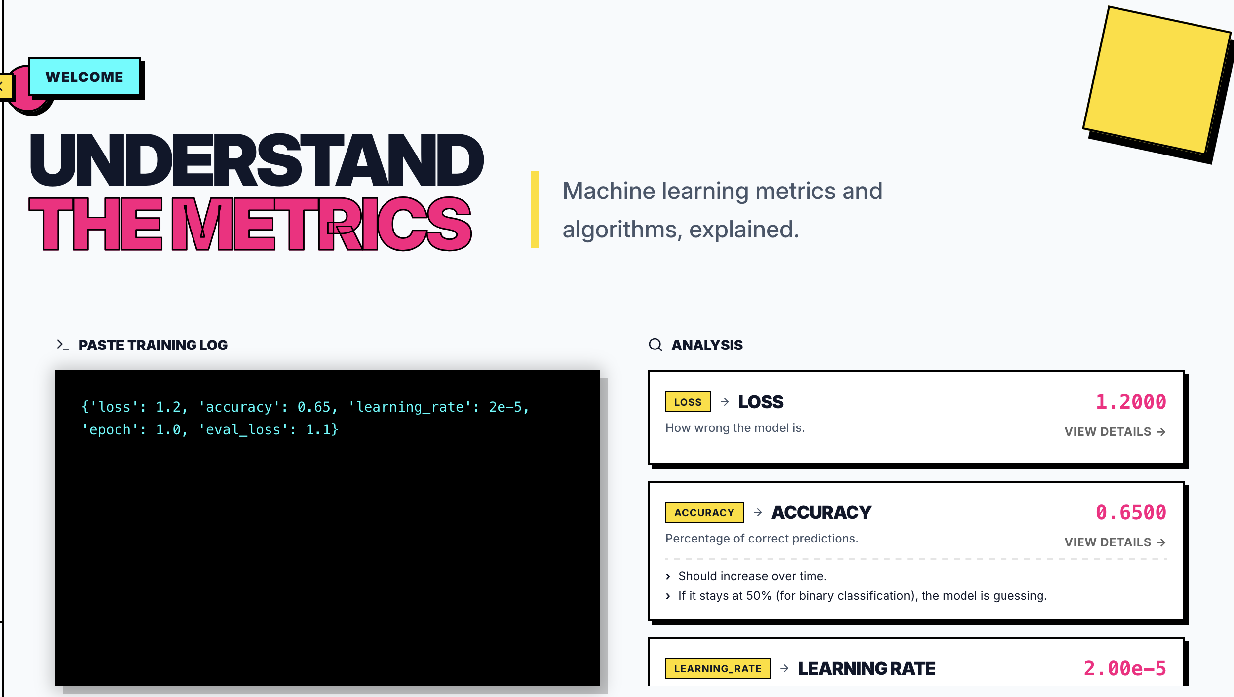 metrics.help - Main product screenshot demonstrating key features and user interface