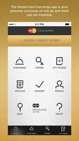 MasterCard Concierge gallery image