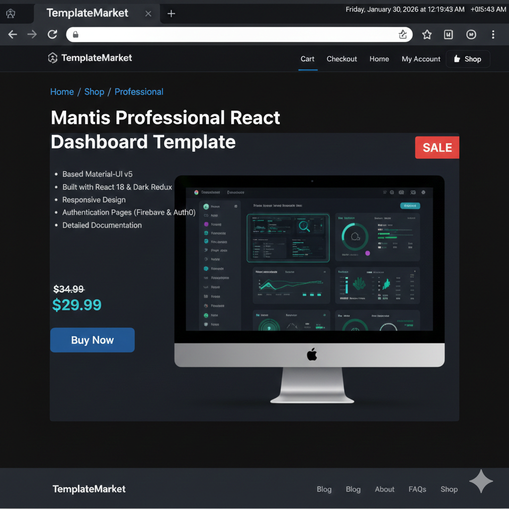 Berry React Material-UI Admin Template. - Screenshot 3 showing product features and functionality