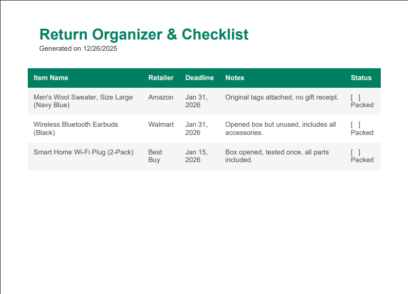 Easy Gift Return gallery image
