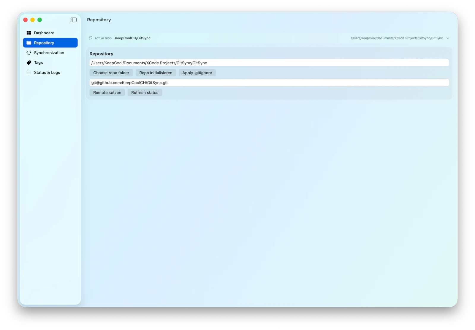 GitSync for macOS screenshot 3