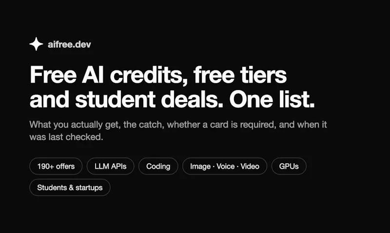 aifree.dev screenshot 1