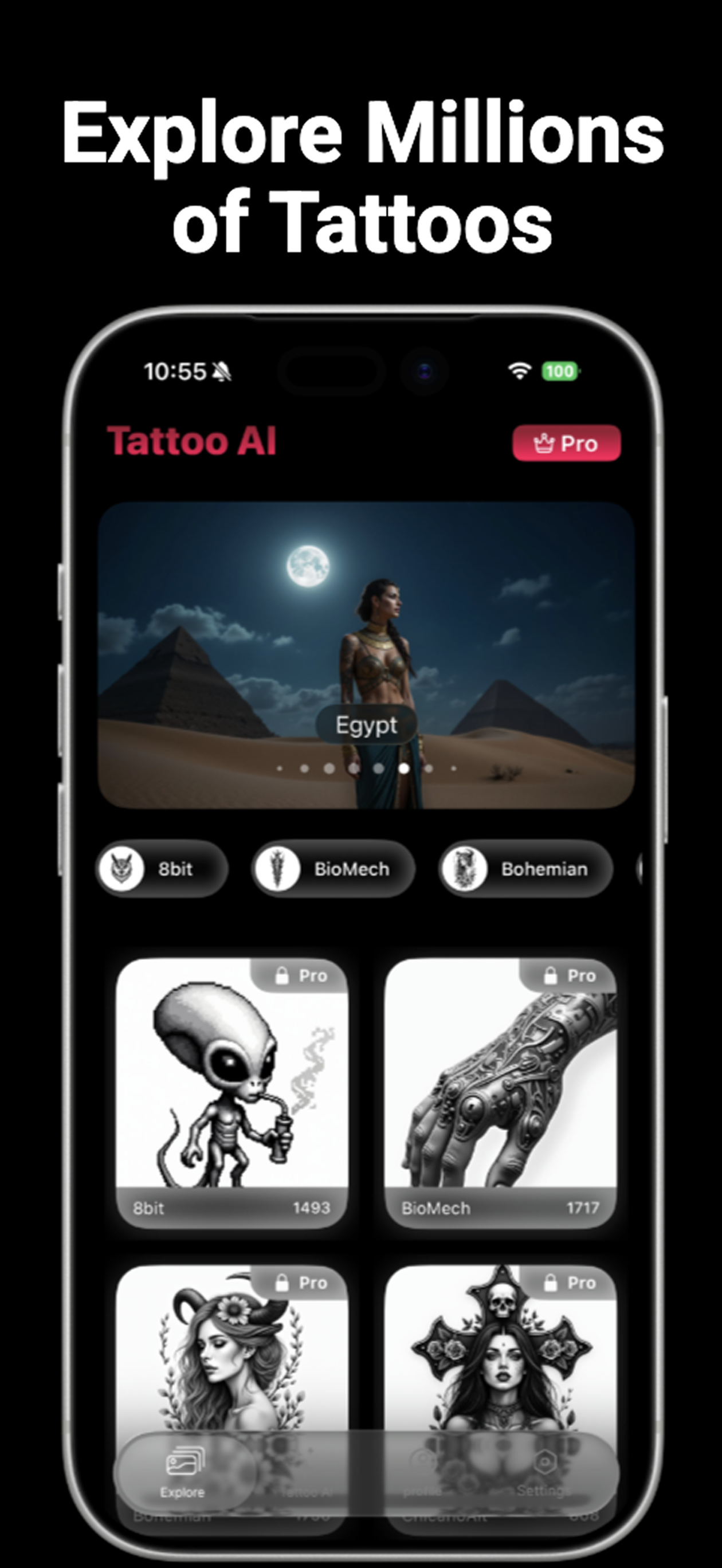 AI Tattoo Design: InkHunter gallery image