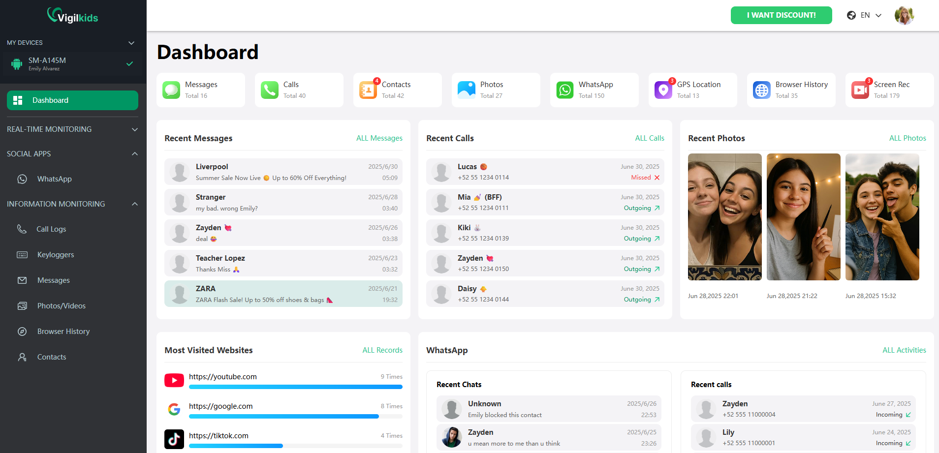 App di monitoraggio di Vigilkids - Resta connesso, resta informato media 2