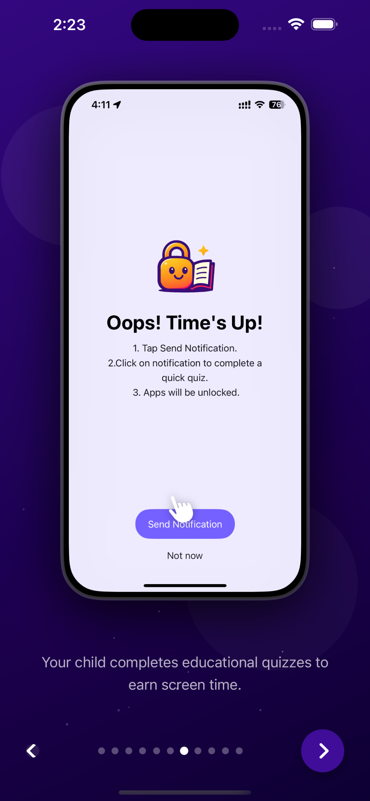 LockNLearn Kids - Screenshot 3 showing product features and functionality