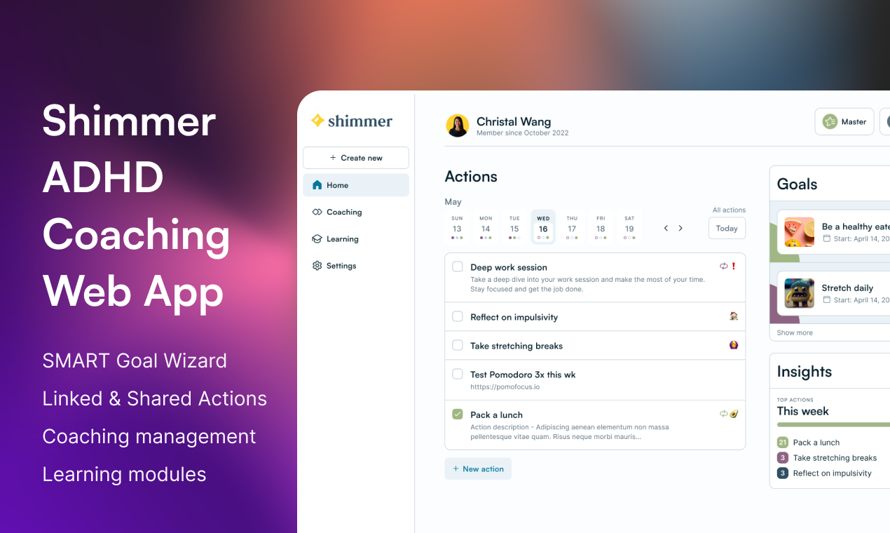 Shimmer Web App - Достичь своего полного потенциала, ваш путь медиа 2