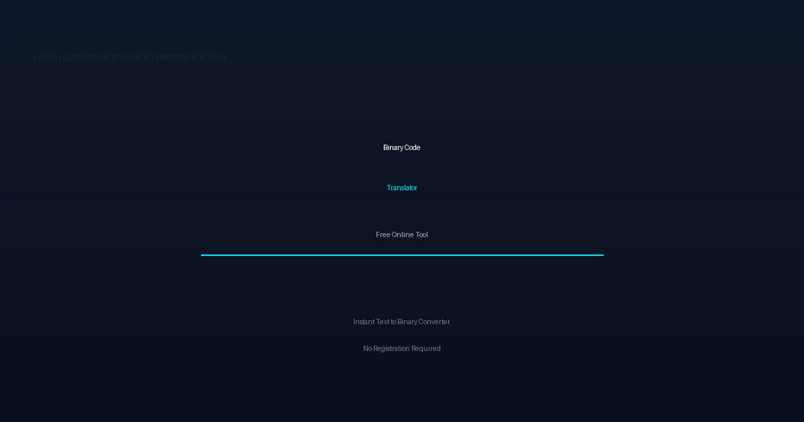 Binary Code Translator screenshot 1