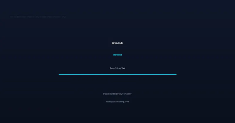Binary Code Translator screenshot 1