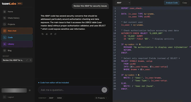 tozenLabs screenshot 4