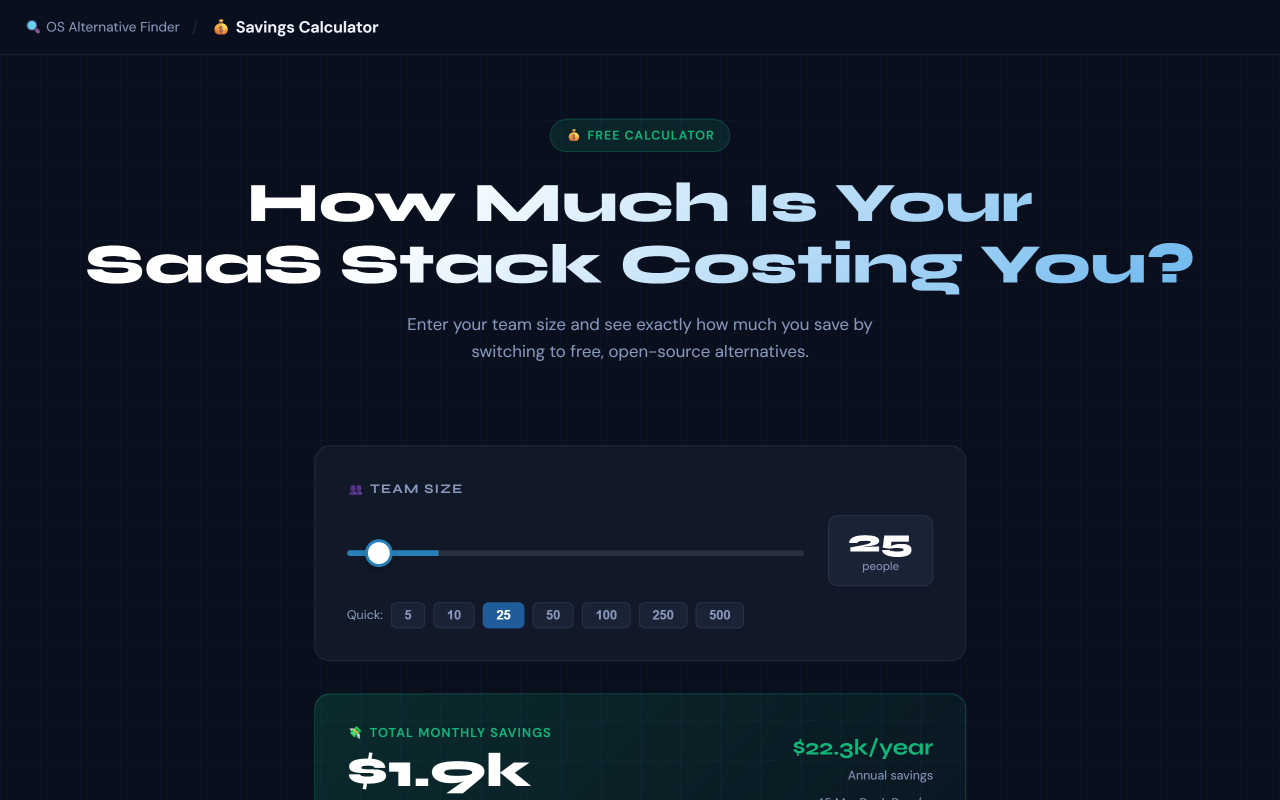 Open Source Alternative Finder gallery image