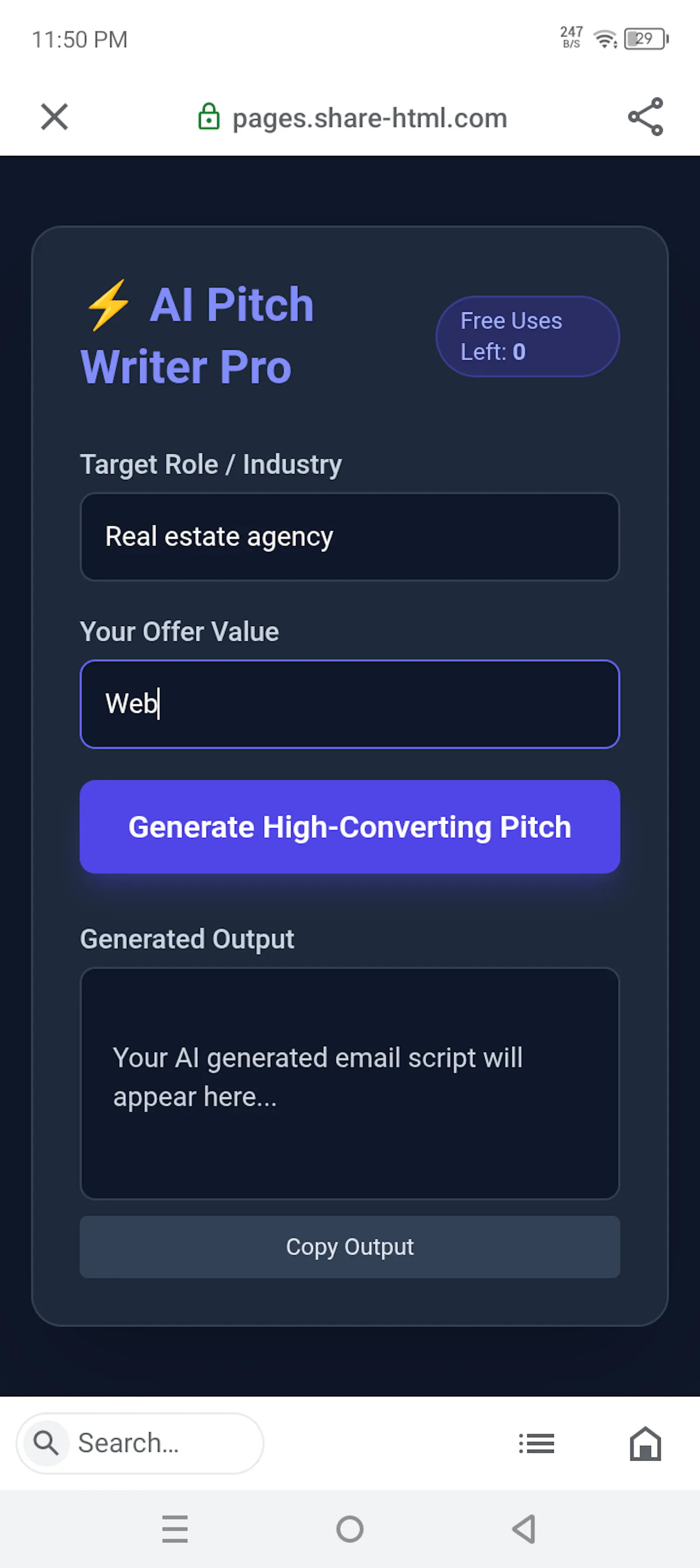 AI Pitch Writer Pro screenshot 1