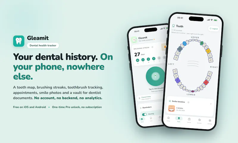Gleamit: Dental Health Tracker screenshot 1