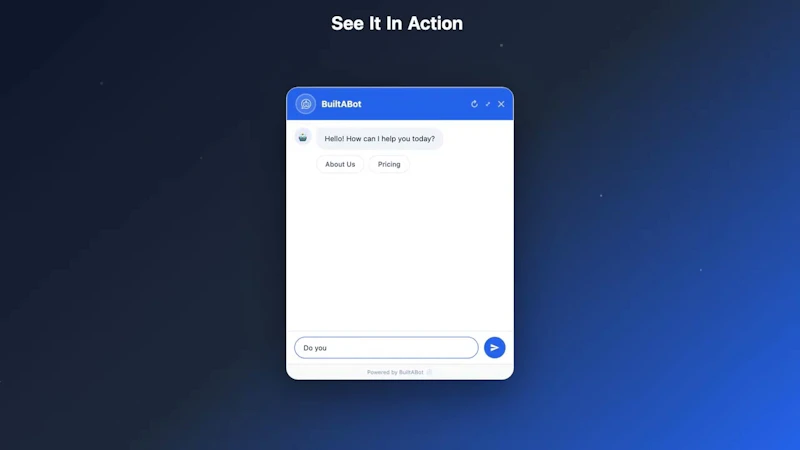 BuiltABot screenshot 1 (video preview)