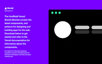 Sketch Libraries for UI Designers based on Vercel Design system. gallery image