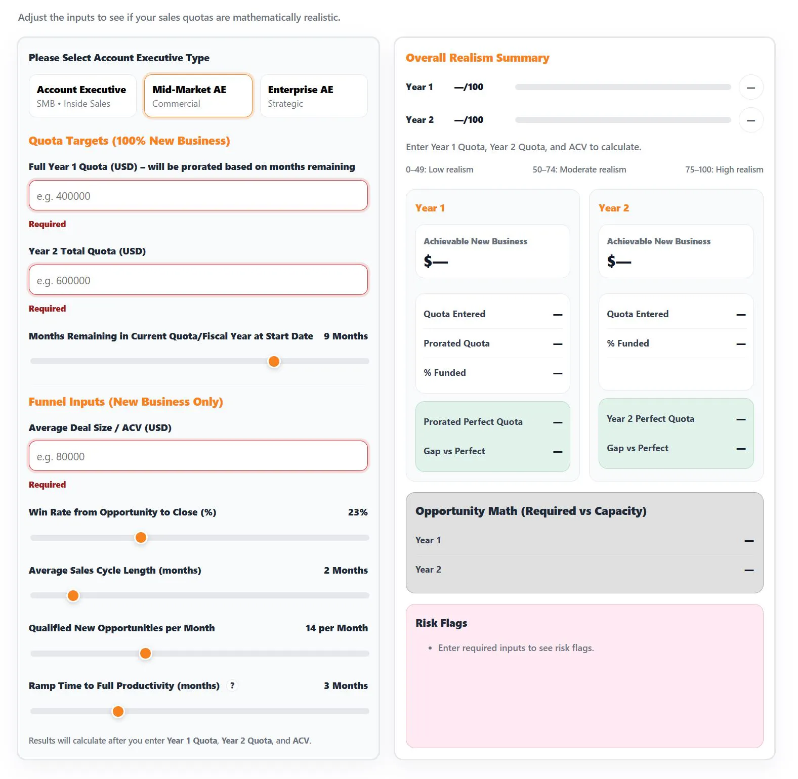Sales Quota Calculator gallery image