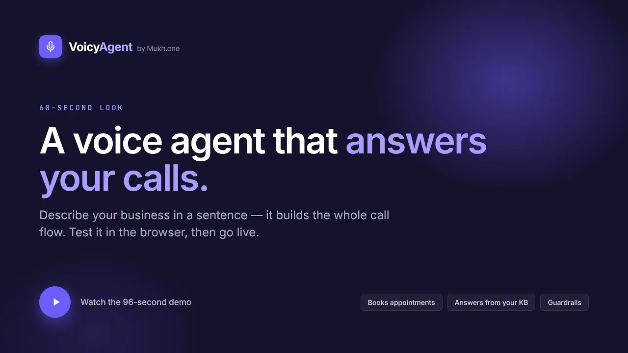 VoicyAgent - Build voice agents by chat gallery image