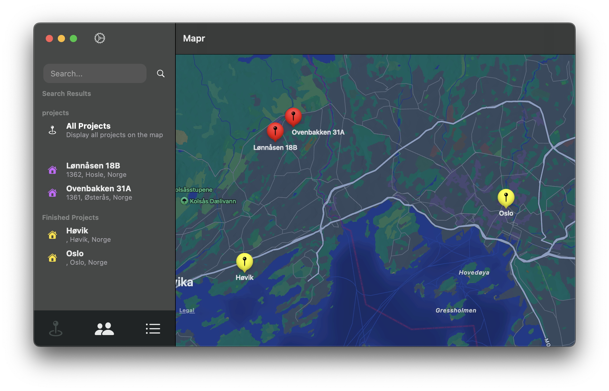 Media Mapr - Peta, Tracker Masa, Bahan, Senarai Semak dan PDFExport. 1