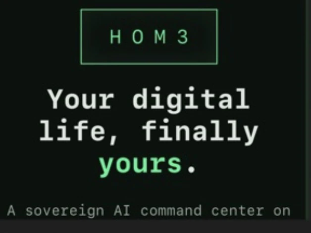 HOM3 — Your digital life, finally yours. logo