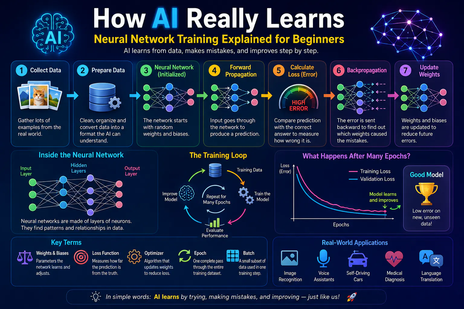 How AI Neural Network Training gallery image