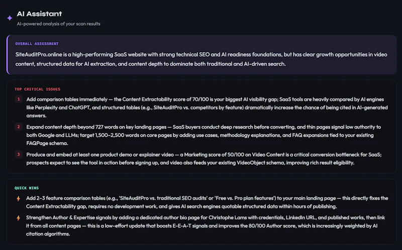 SiteAuditPro screenshot 3